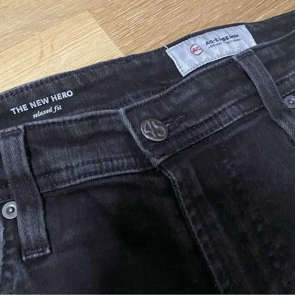 AG Adriano Goldschmied The New Hero Relaxed Fit Men's Dark Wash Jeans Size 34